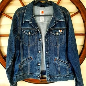 Women's Carhartt Vintage Denim Jean Jacket XL